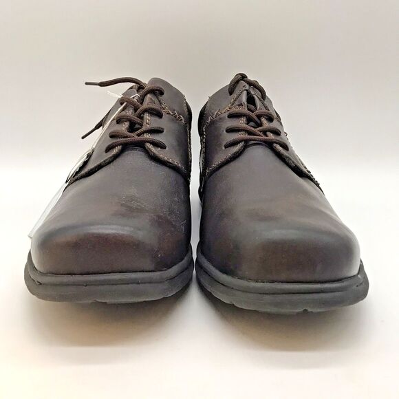 Dr. Scholl's Ames Derby Men's 13M Brown Leather Lace Up Work Casual Comfort Shoe - Picture 2 of 13